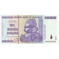 P85 Zimbabwe - 10 Billion Dollars Year 2008